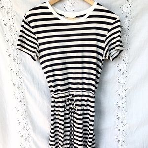 Striped & stretchy beach dress